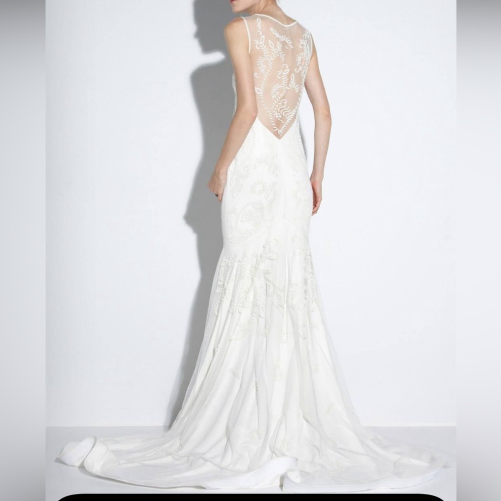 NICOLE MILLER BRIDAL WEDDING DRESS LEIGH OK10000 / PS0004 $3200 SZ 8